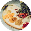  Slightly earthy with spicy 